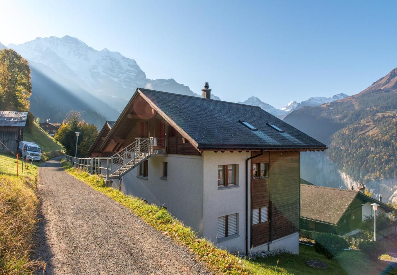Chalet Rose Penthouse Wengen Buitenkant foto
