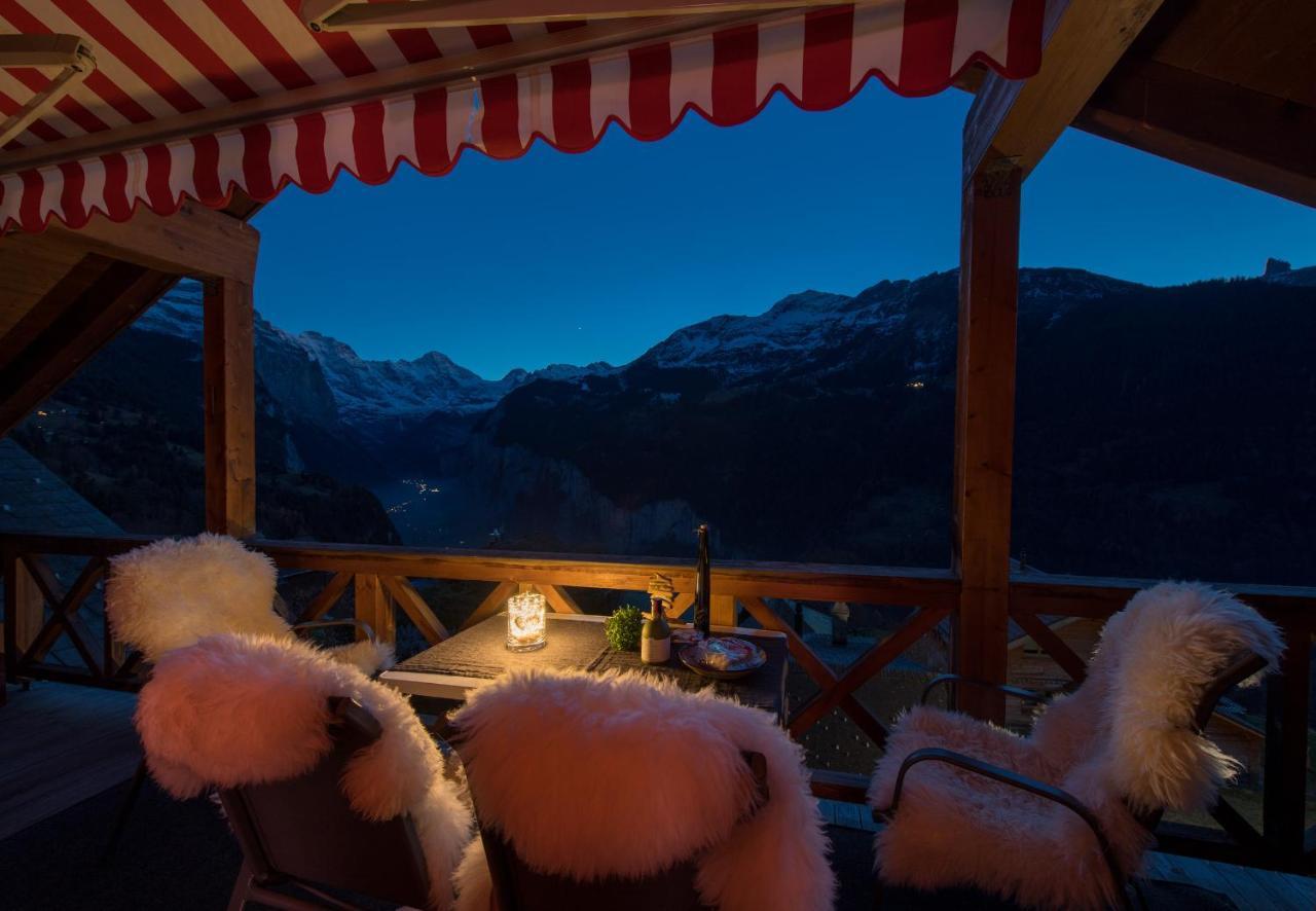 Chalet Rose Penthouse Wengen Buitenkant foto
