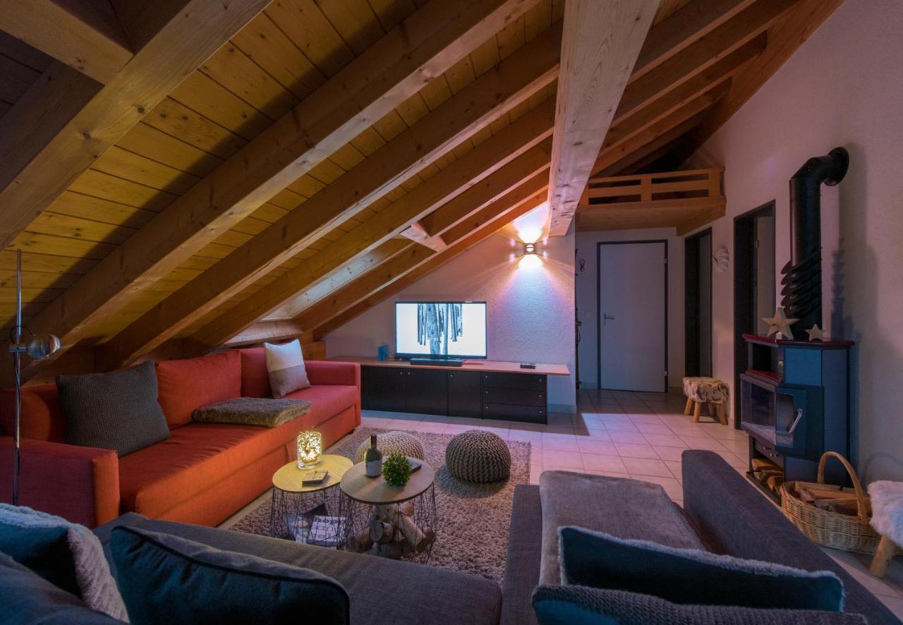 Chalet Rose Penthouse Wengen Buitenkant foto