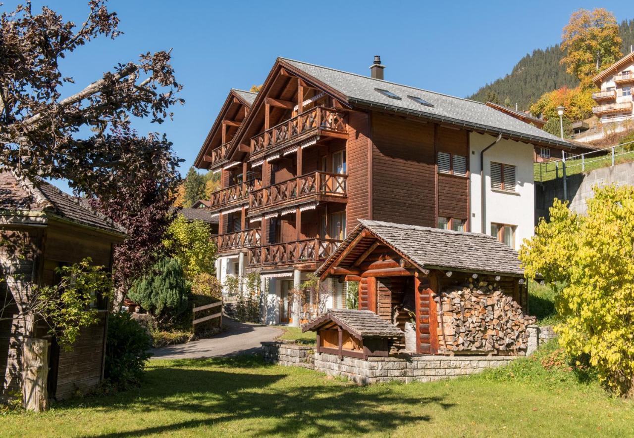 Chalet Rose Penthouse Wengen Buitenkant foto